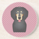 Bluetick Coonhound Cartoon Beverage Coaster