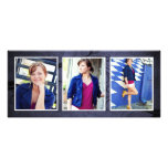 Bluetone Frame Photo Event Marketing Cards invitations