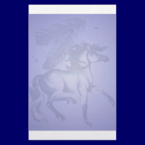 BlueToneHorseandFeathers Stationery