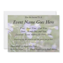 Bluets - Quaker Ladies Personalized Invitations
