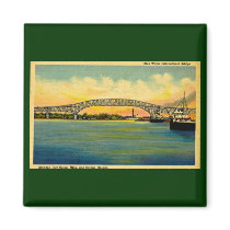 Bluewater Bridge Port Huron Michigan Magnets