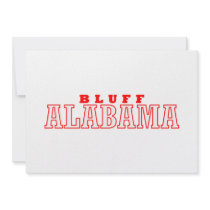 Bluff, Alabama City Design Personalized Announcement