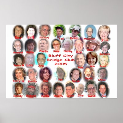 Bluff City Bridge Club Poster by wizintn