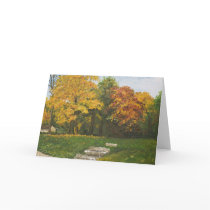 Bluffside in Autumn Greeting Card