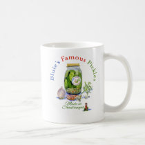 Bluie's Famous Jar of Pickles mug by lesliezemsky Bluie's Famous Jar of Pickles mug