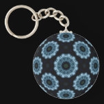 Bluish Blossoms Key Chains