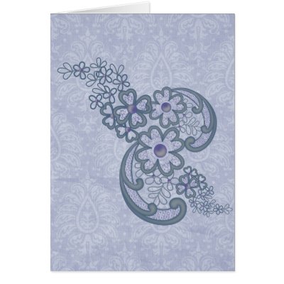 Blumenornament - Floral Florishes Card by geschenkeonline