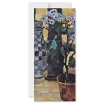 Blumenstock And Ceramic Jug By Moser Koloman (Best Rack Card Design