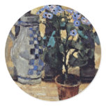 Blumenstock And Ceramic Jug By Moser Koloman (Best Round Stickers