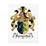 Blumenthal Family Crest Postcards