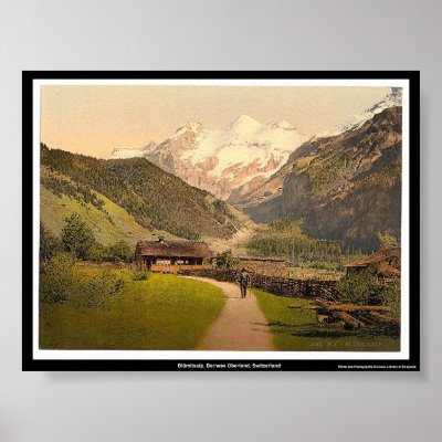 Blümlisalp, Bernese Oberland, Switzerland Poster by eyecandy