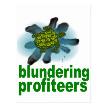 blundering profiteers postcards