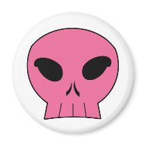 Blunthead Betty - Pink Refrigerator Magnet
