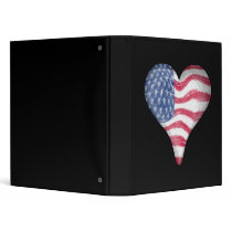 Blur Painting USA Flag Vinyl Binder