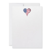 Blur Painting USA Flag Invites