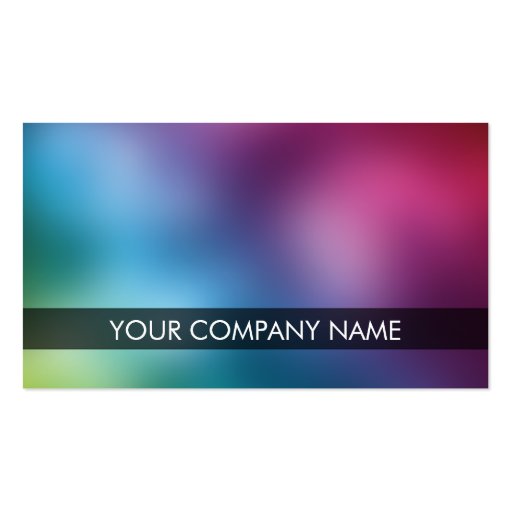 Blur (Rainbow) Business Cards (front side)