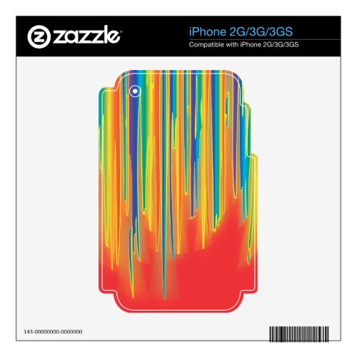 Blur - Red Skin For Iphone 2g