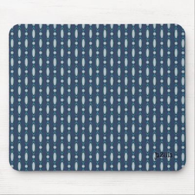 Blurple Beaded Curtain Design Mouse Pads by JaZilla