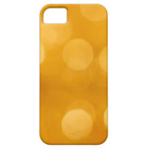 BLURRED BOTEK GOLDEN YELLOW CIRCLES PATTERN DIGITA iPhone 5 COVERS