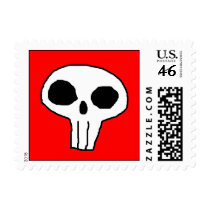 Blurry Skull postage