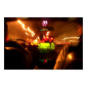 Blurry Taxi Ride Home at Night in San Francisco posters