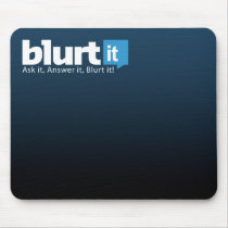 Blurtit Blue Mousemat mousepads