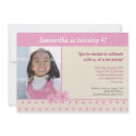 Blush Daisy Floral Birthday Invitation
