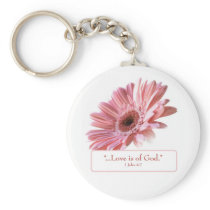 "Blush" Daisy Key Chain