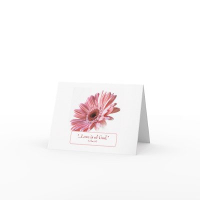 "Blush" Daisy Note Card by fredworks