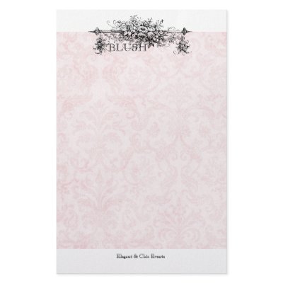 Blush Damask Stationery Packages by pauletteparis