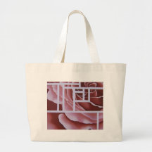 Blush Geo Rose Canvas Bag