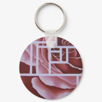 Blush Geo Rose Key Chain keychains