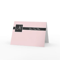 Blush Monogram Card