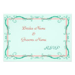 Blush Peach & Mint RSVP cards