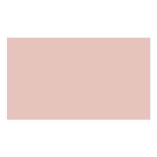 Blush Peachy Light Pink Solid Color Background Business Card Template (front side)