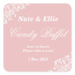 Blush pink candy buffet Sticker