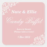 Blush pink candy buffet Sticker