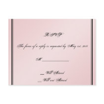 Blush Pink Elegance Wedding RSVP Post Cards