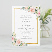 Blush Pink Floral Rehearsal Dinner Invitation Zazzle