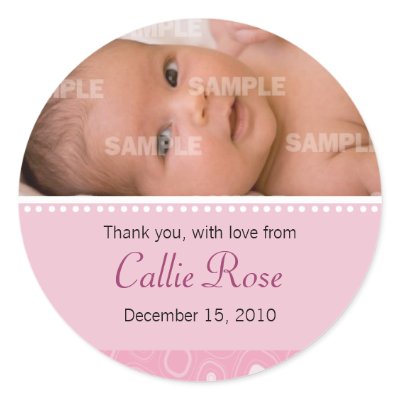 Blush Pink Gumdrop Baby Message Sticker by starstreamdesign