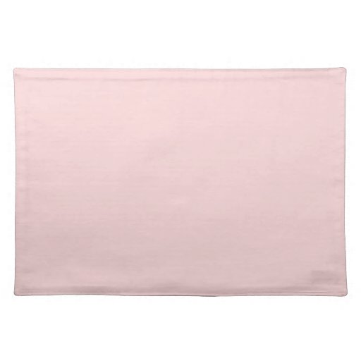 Blush Pink Solid Color Cloth Placemat Zazzle