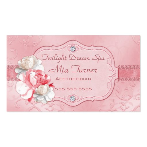 Blush Rose' Business Card (front side)