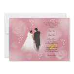 Blush Roses Wedding Invitation