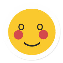 Blush Round Sticker