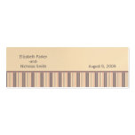 Blush Stripe Flourish Wedding Website Card Business Card
