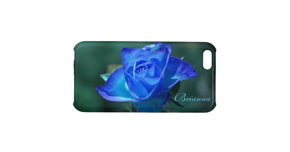 Blushed Blue Rose iPhone 5c Case Zazzle
