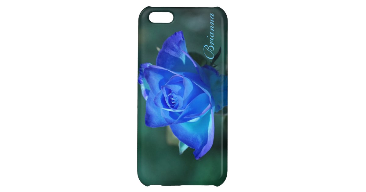 Blushed Blue Rose iPhone 5c Case Zazzle
