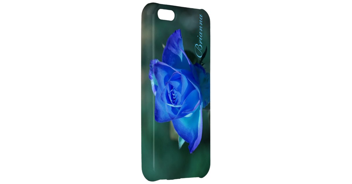 Blushed Blue Rose iPhone 5c Case Zazzle