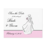 Blushing Bride Save the Date Postcards
