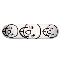 Blushing Comic Face Skateboard Deck